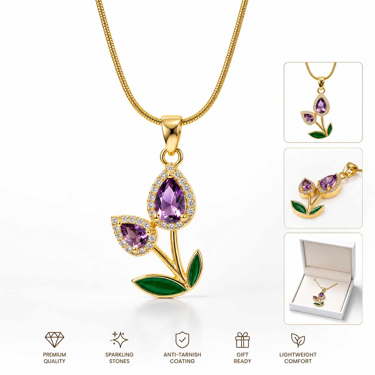 Amethyst Bloom Necklace