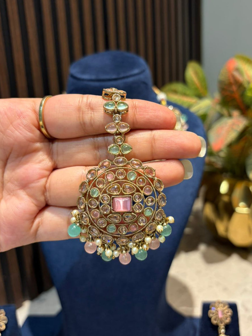 Pastel Kundan Set
