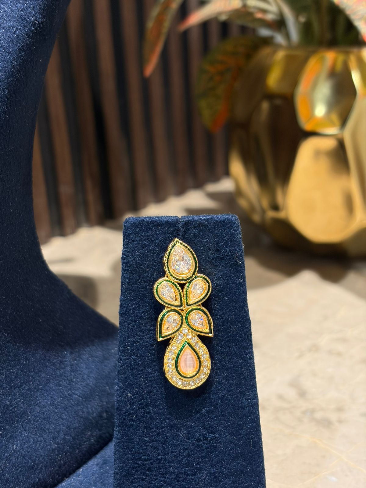 Kundan Dewdrop Set