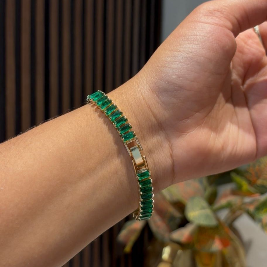 Verde Spark Tennis Bracelet