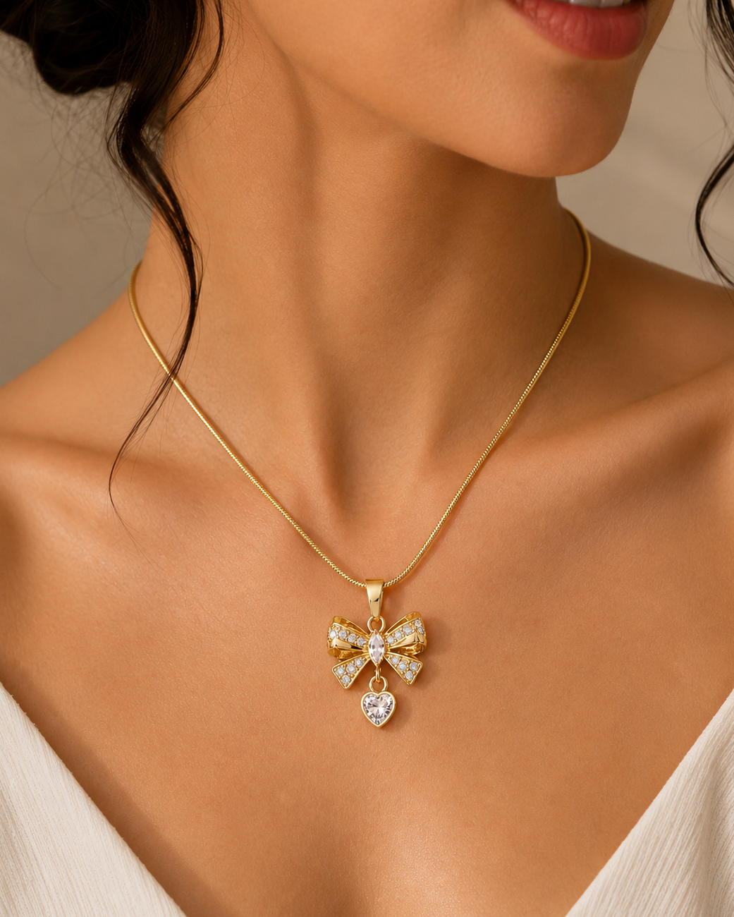 Rosabelle Bow Necklace