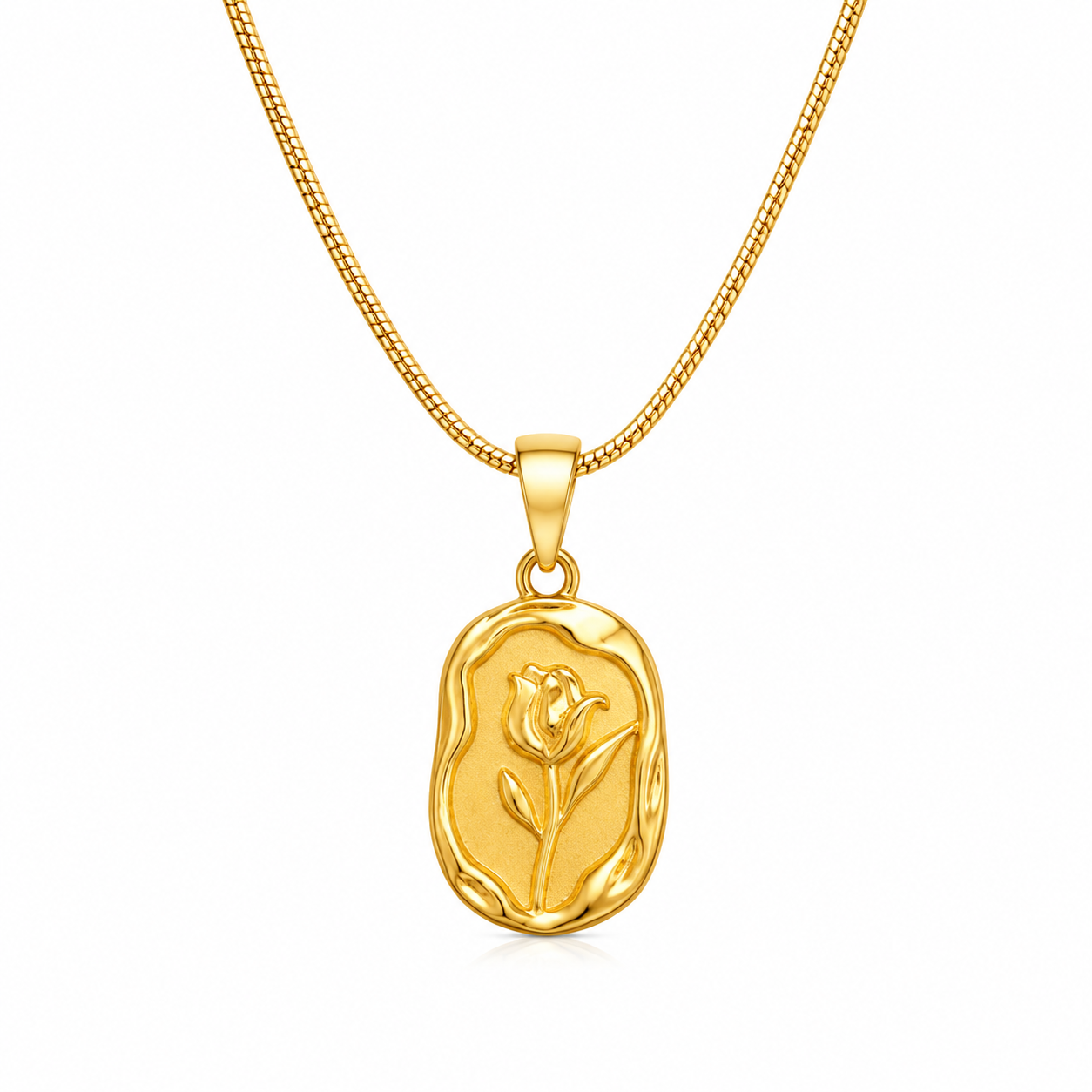 Golden Rose Necklace