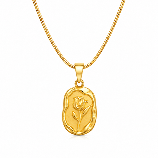Golden Rose Necklace