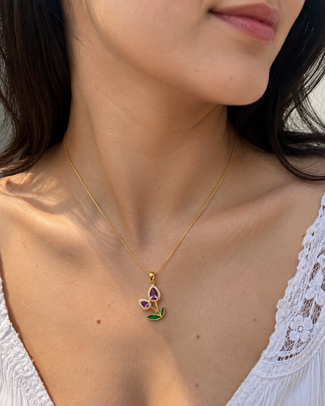 Amethyst Bloom Necklace