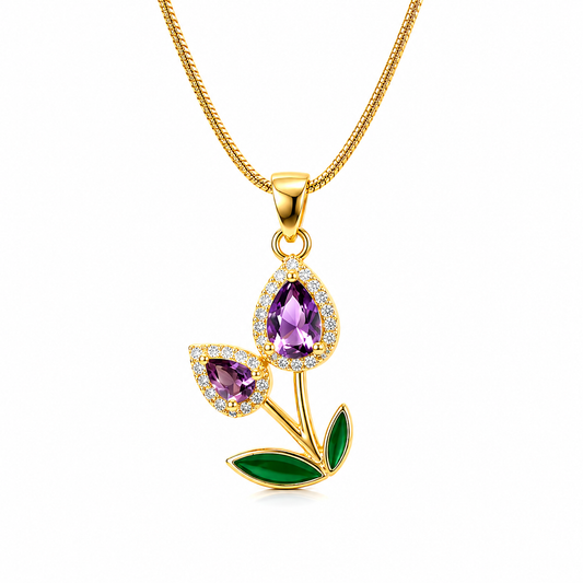 Amethyst Bloom Necklace