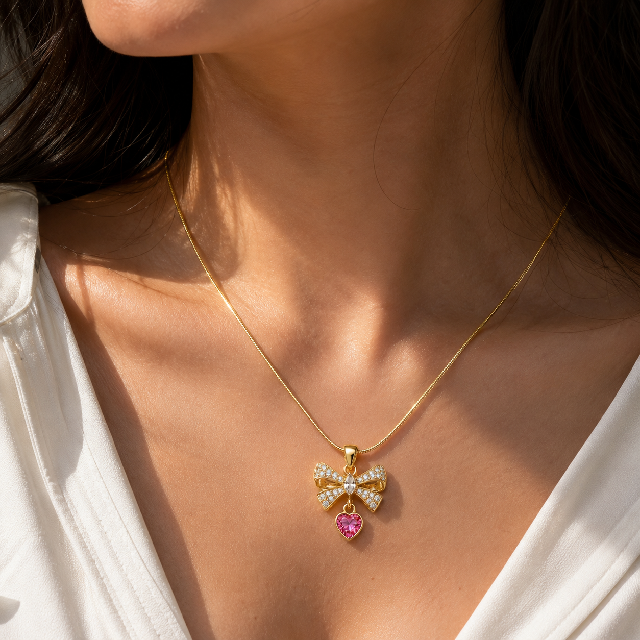 Rosabelle Bow Necklace