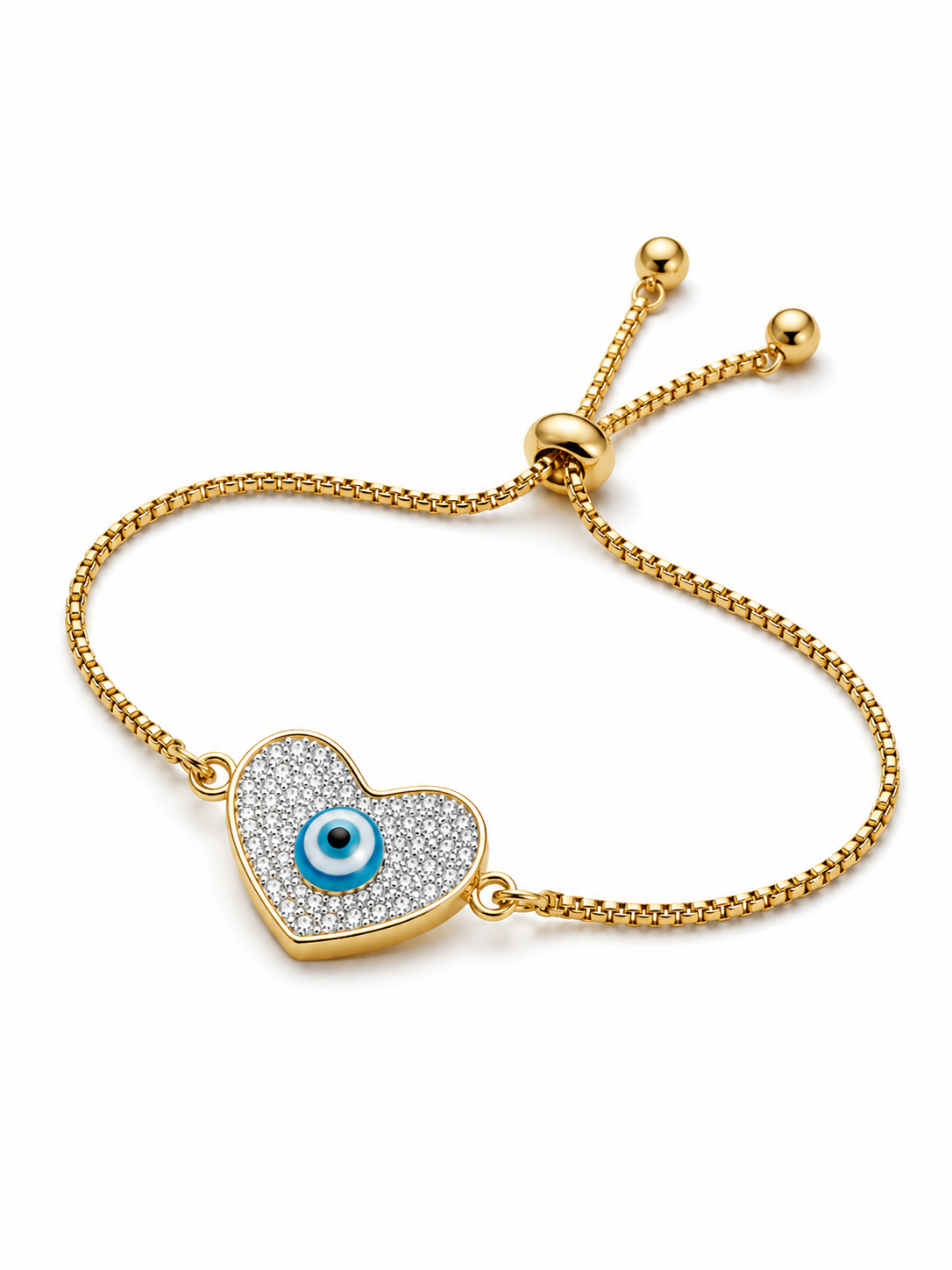Azure Heart Bracelet