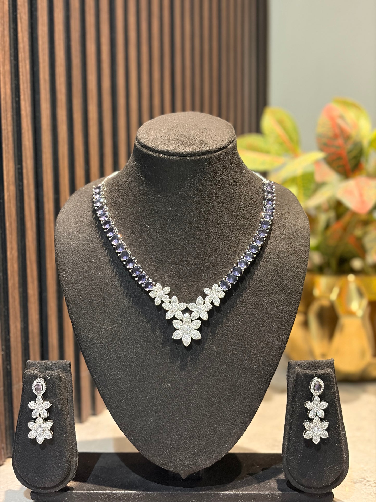 Purple & Crystal Set