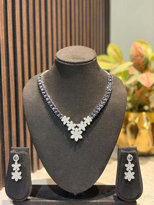 Purple & Crystal Set