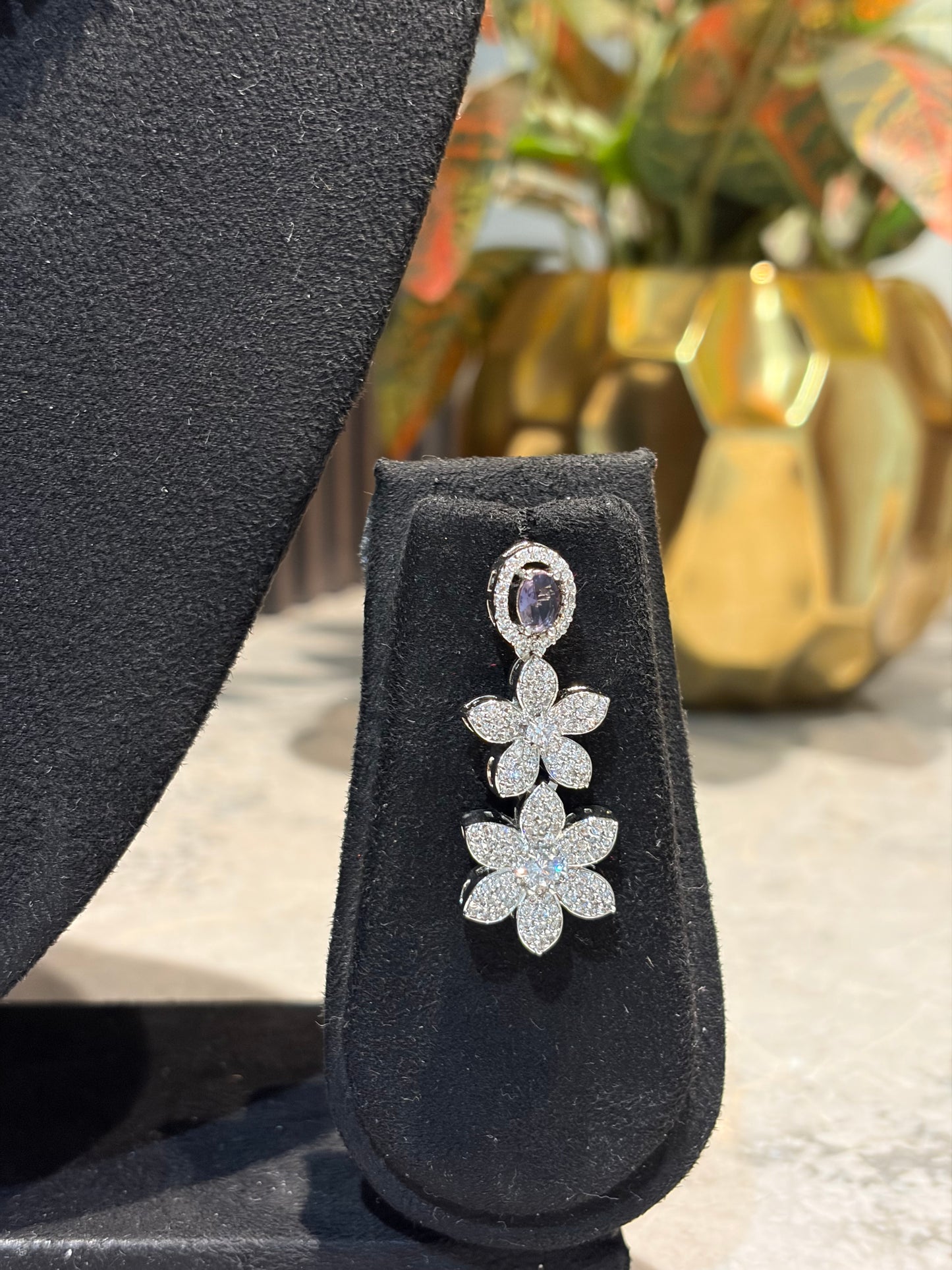 Purple & Crystal Set