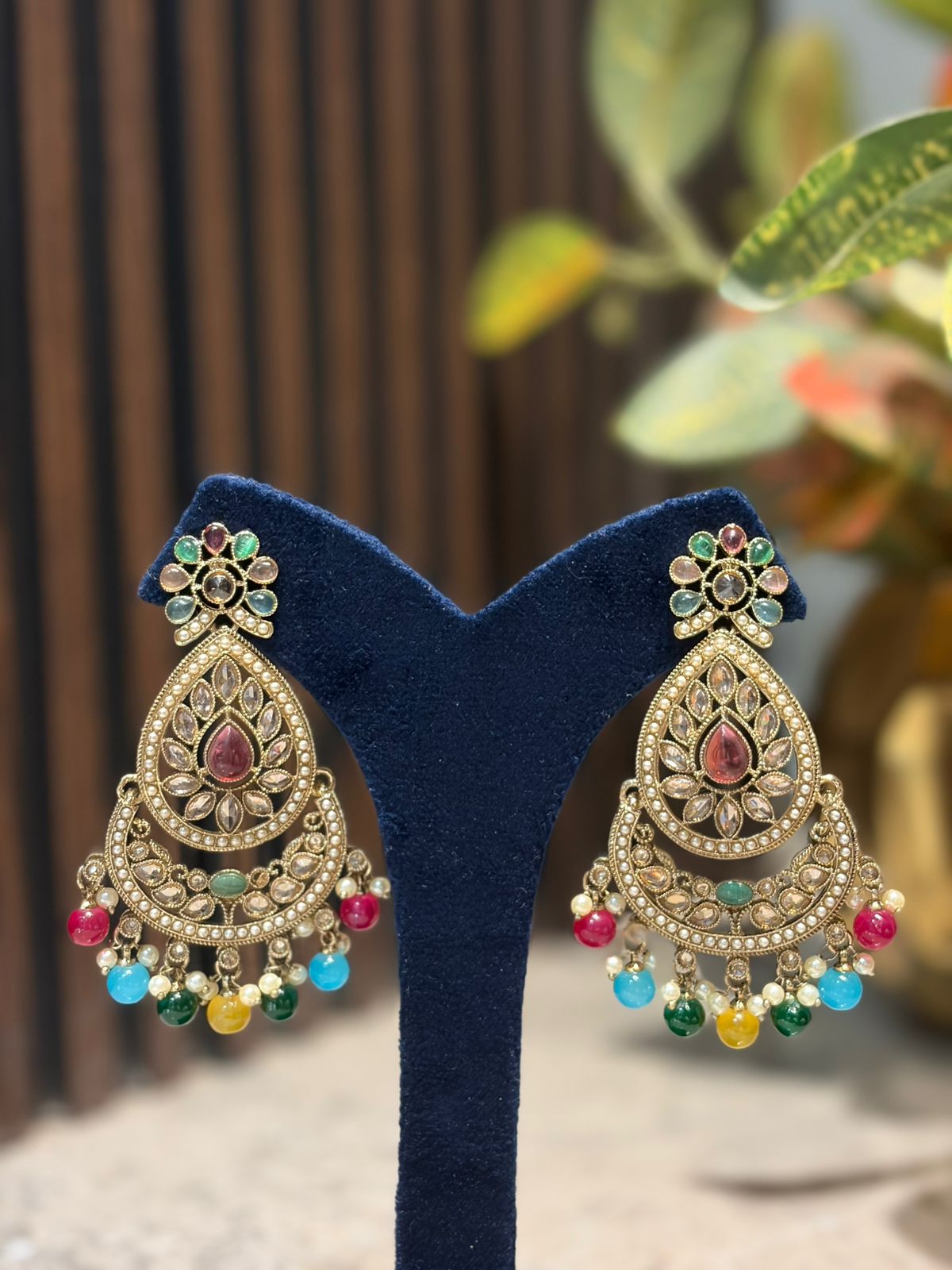 Navraya Multicolor Earrings