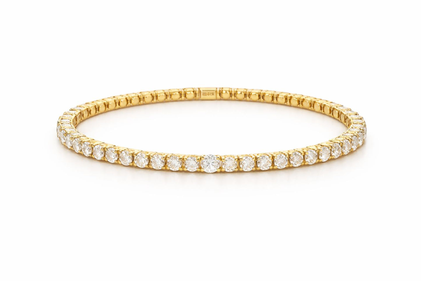 Golden Halo Tennis Bracelet