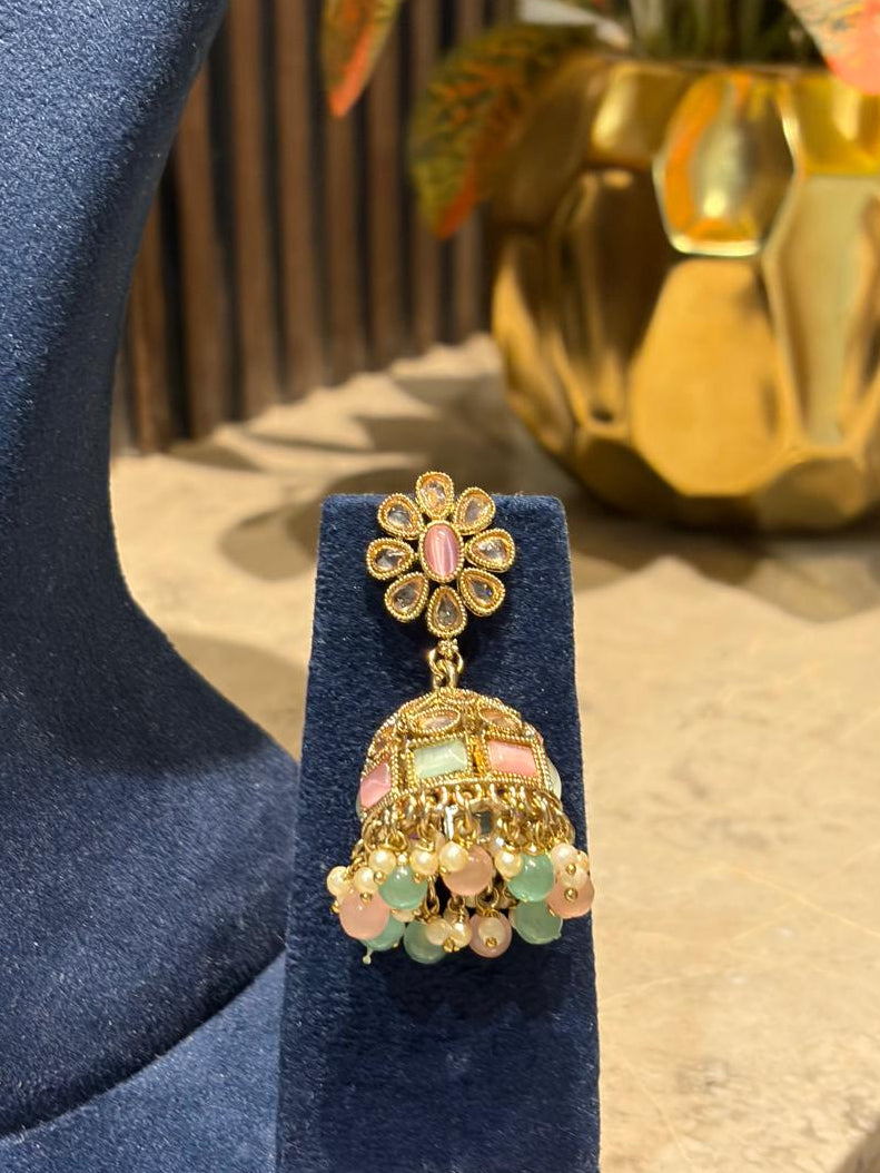 Pastel Kundan Set