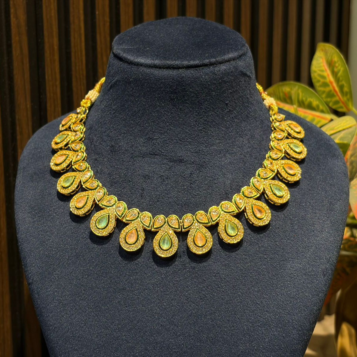 Kundan Dewdrop Set